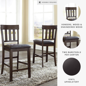 Upholstered Counter Height Bar Stool Set of 2