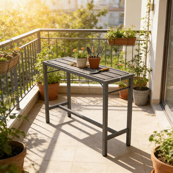 Outdoor Metal High-Top Bar Table Set