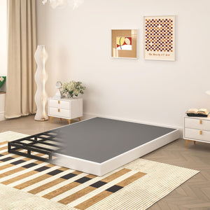 5 Inch Low Profile Metal Box Spring Mattress Foundation – Noise-Free, 3000 lbs