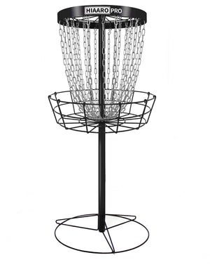 Portable Disc Golf Basket with 24 Heavy-Duty Chains – PDGA Approved