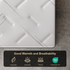 14 Inch Hybrid Mattress – Euro Top, Memory Foam & Pocketed Springs