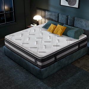 14-Inch Medium Plush Hybrid Mattress with Memory Foam