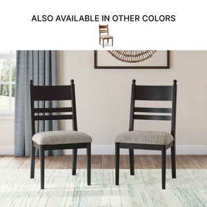 Upholstered Dining Chairs with High Back, Set of 2
