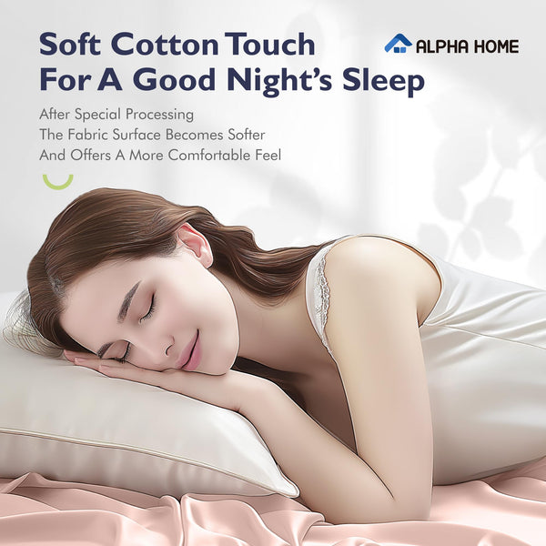 Stone Washed Cotton Duvet Cover Set with Pillowcases