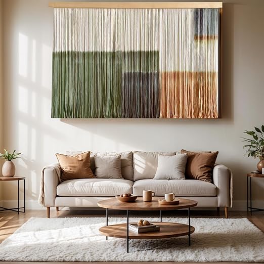 Extra Large Macrame Wall Hanging Dip-Dyed Tapestry