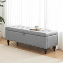 Storage Ottoman Bench with Hidden Storage