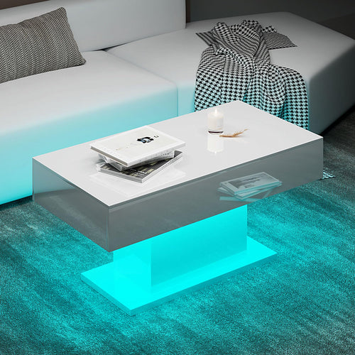 LED Coffee Table with 16-Color Lights