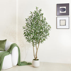 Artificial Olive Tree – Potted Faux Indoor Plant