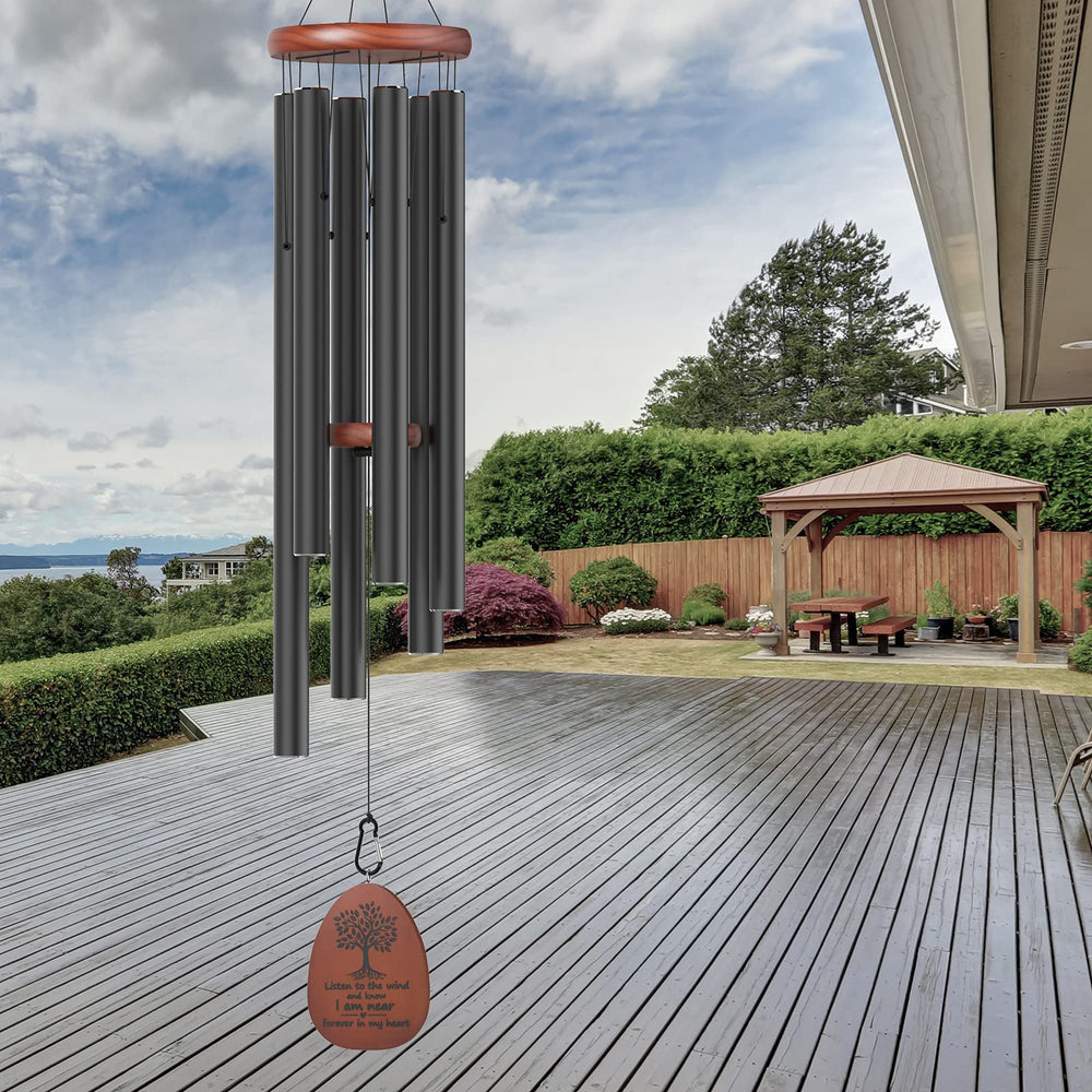 Large Memorial Wind Chimes – Deep Tone Sympathy Gift