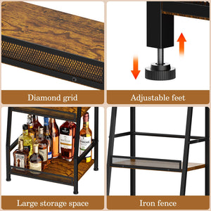 5-Tier Trapezoid Wine & Liquor Rack
