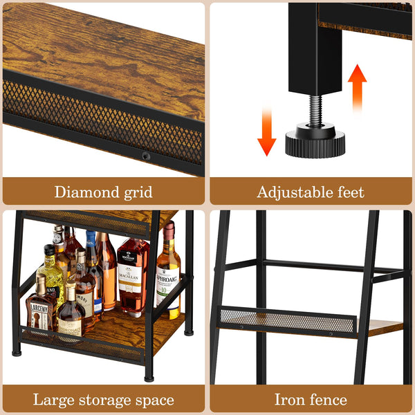 5-Tier Trapezoid Wine & Liquor Rack