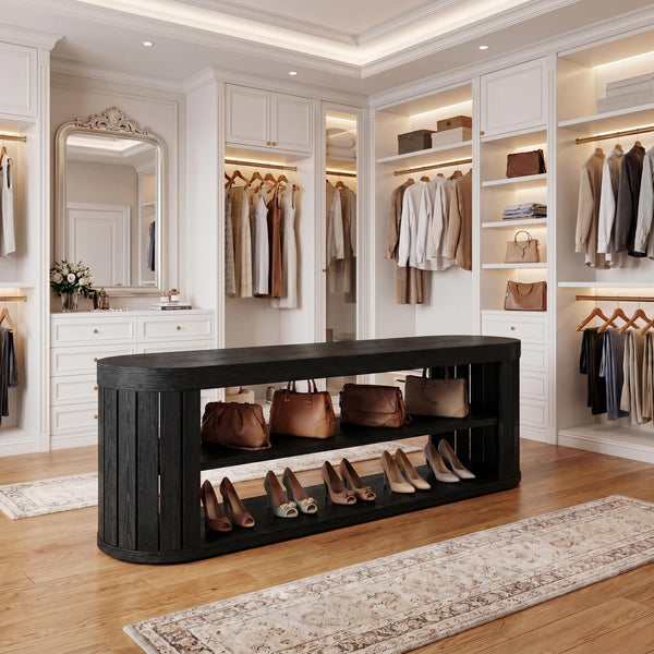 47" 2-Tier Entryway Shoe Bench
