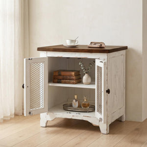 Wystfield Farmhouse End Table with Storage
