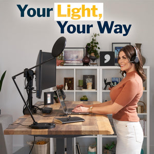 LED Studio Desk Lamp with Adjustable Color Temperature for Home Office