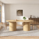Oval Dining Table with Hidden Storage, Seats 6–8