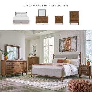 6-Drawer Dresser & 5-Drawer Chest – Dark Brown