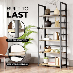 5-Tier Foldable Bookshelf