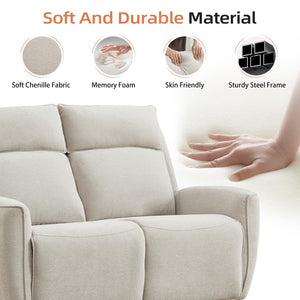 Manual Loveseat Recliner Sofa