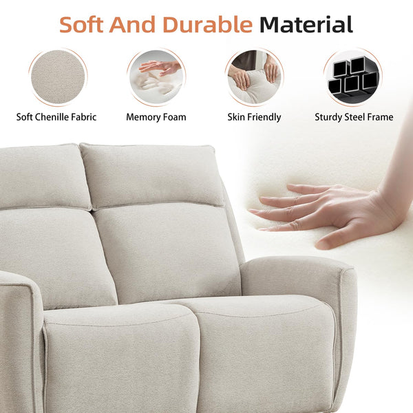 Manual Loveseat Recliner Sofa