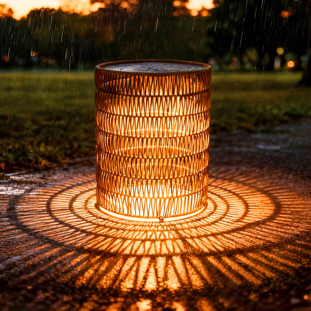 Bohemian Solar Outdoor Side Tables Set of 3