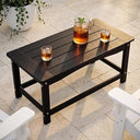 35-Inch Rectangular Outdoor Coffee Table – All-Weather Poly Lumber, 250 lb Capacity
