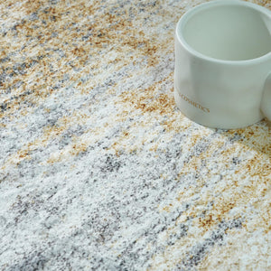 12x15 Abstract Area Rug – Non-Slip Washable Low-Pile Polyester