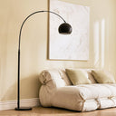 Modern Arc Floor Lamp with Marble Base