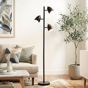 LED Tree Floor Lamp – 3-Head Adjustable, 2400 Lumens
