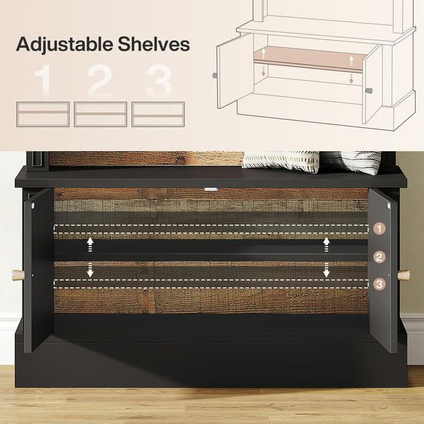 Hall Tree with Storage Bench & Coat Rack