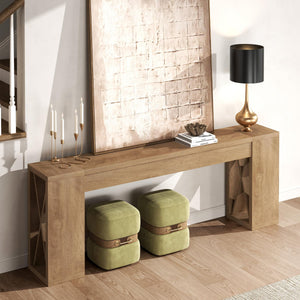 86.75-Inch Extra Long Console Table – Brown