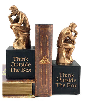 Thinker Bookends Set of 2