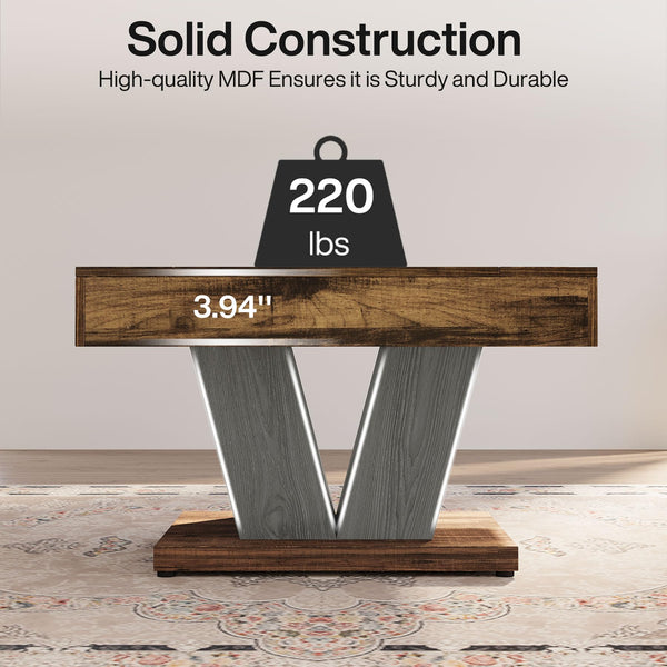 Square Coffee Table for Living Room – 31.5" Modern Cocktail Accent Table