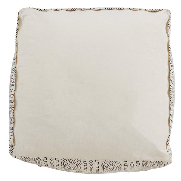 Abstract Design Mudcloth Pouf