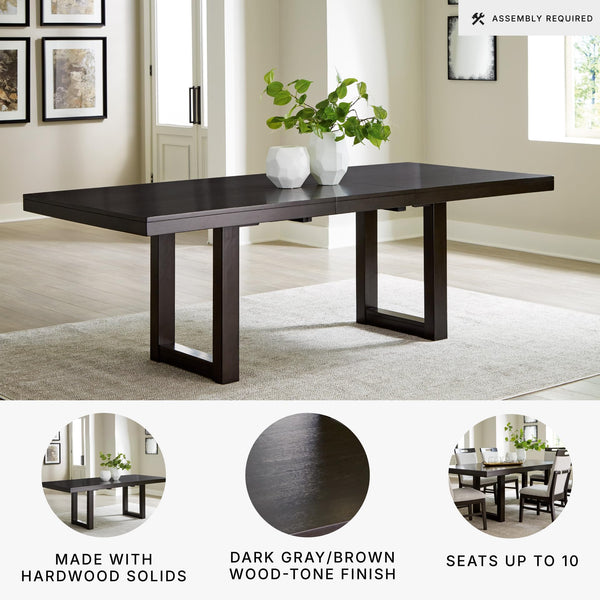 Extendable Dining Table with Sled Base