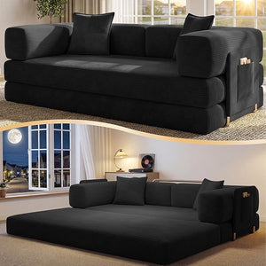 78.8" Convertible Futon Sofa Bed