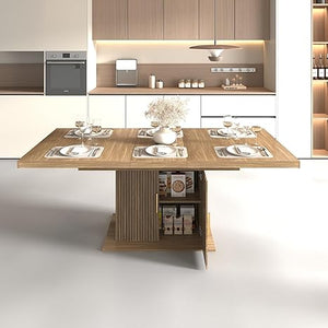 Extendable Dining Table for 6-10 People
