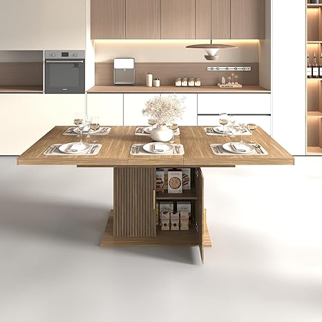 Extendable Dining Table for 6-10 People