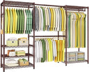 Freestanding Expandable Closet Garment Rack