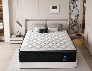 12 Inch Hybrid Pocket Spring Pillow Top Mattress