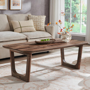 Rectangular Coffee Table with U-Shaped Legs
