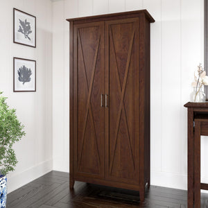 Tall Storage Cabinet with Doors – 5-Shelf Accent Cabinet