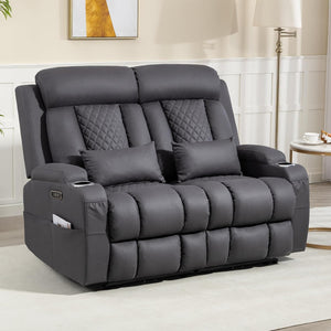 Zero Wall Hugger Power Reclining Sofa Set with Adjustable Headrest