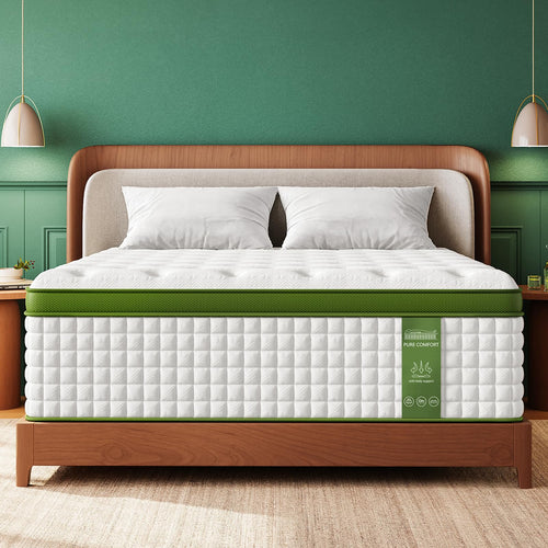 Queen Hybrid Mattress 14 Inch Extra Firm Euro Top