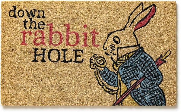 Alice in Wonderland Coir Doormat 18"x30"