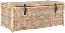 Hand-Woven Wicker Storage Trunk 46"