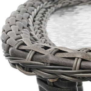 Outdoor Wicker Coffee Table Set of 2
