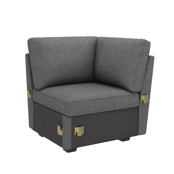 Modular Sectional Sleeper Sofa with Pull-Out Bed