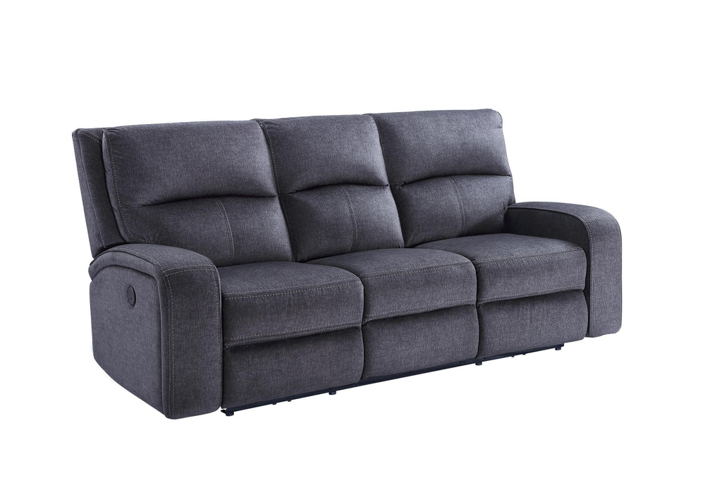 Power Reclining Sofa with USB Charging – Zero Wall Hugger, Grey