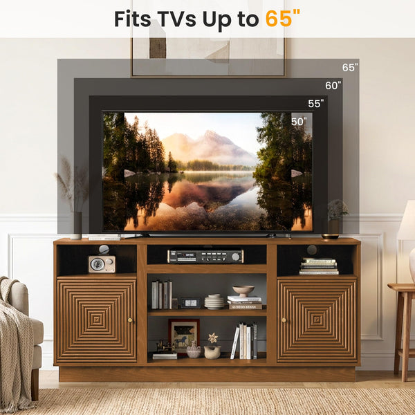 Mid-Century Modern TV Stand with Storage