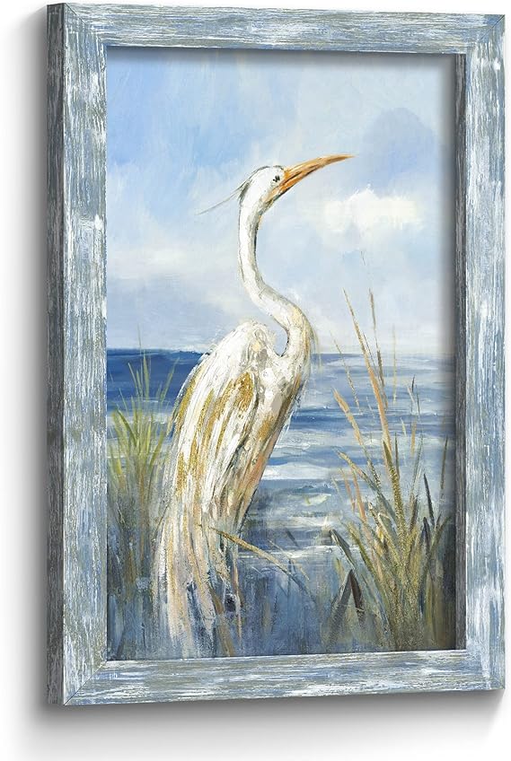 Framed Coastal Seabird Wall Art Print